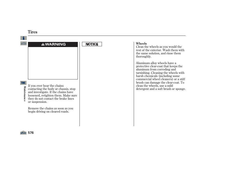 Tires | Acura 2012 TL User Manual | Page 580 / 650