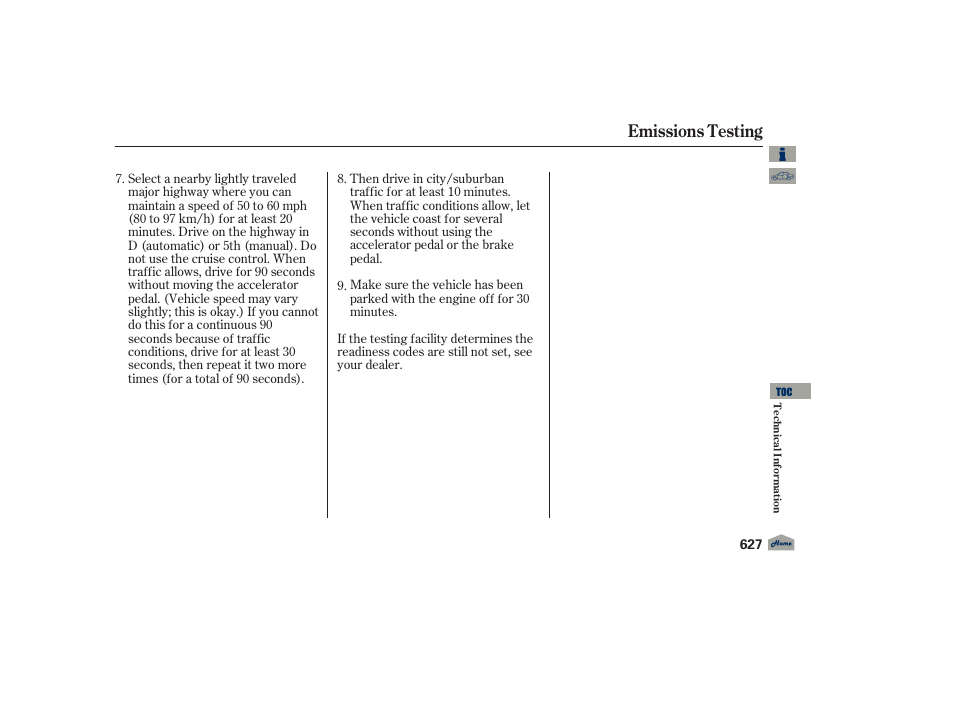 Emissions testing | Acura 2012 TL User Manual | Page 631 / 650