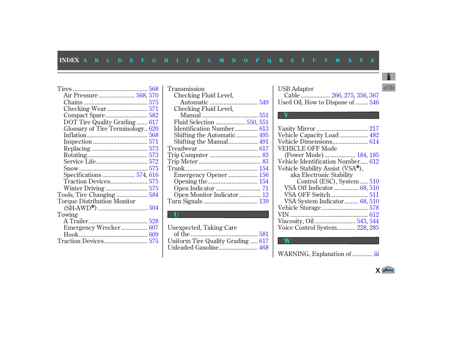Acura 2012 TL User Manual | Page 647 / 650