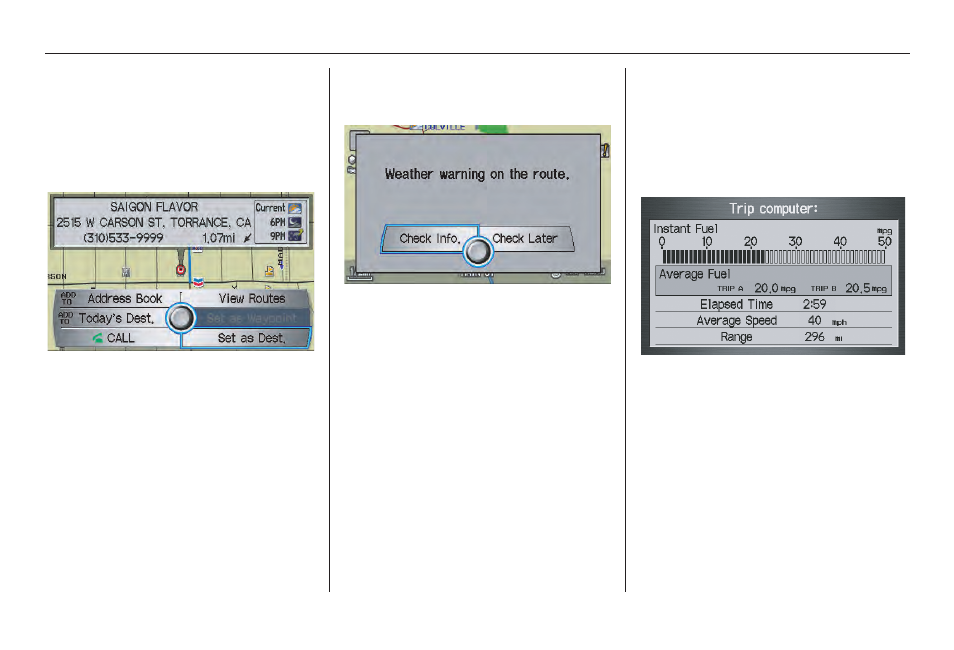 Information features, 2010 rl | Acura 2010 RL Navigation User Manual | Page 84 / 176