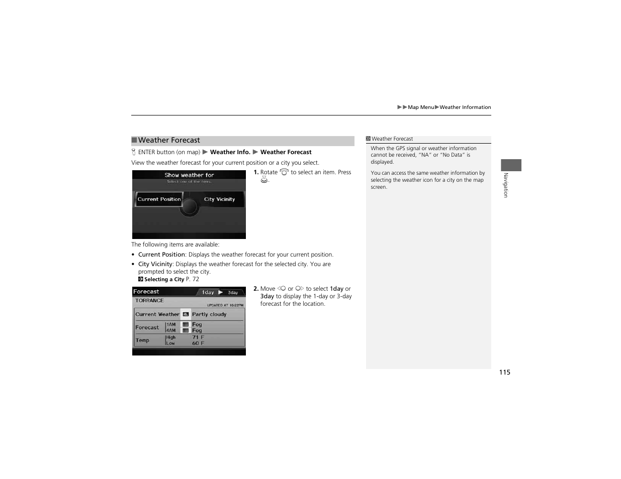 Acura 2012 ZDX Navigation User Manual | Page 117 / 251