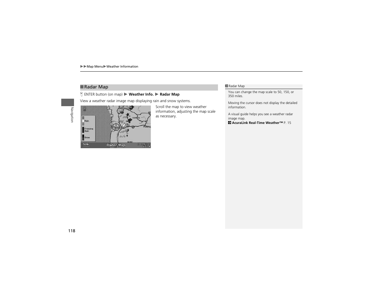 Acura 2012 ZDX Navigation User Manual | Page 120 / 251