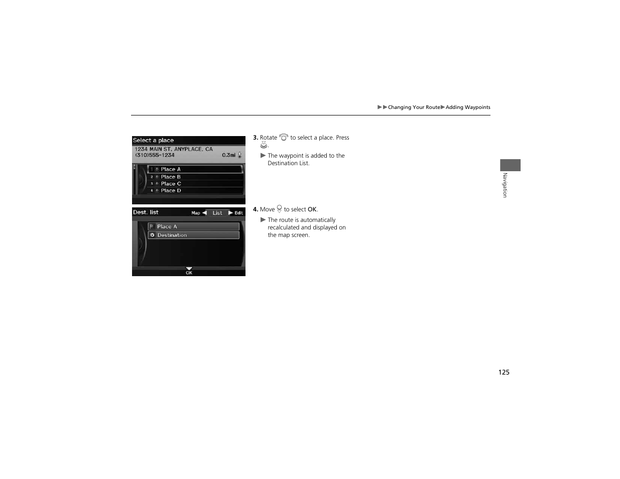 Acura 2012 ZDX Navigation User Manual | Page 127 / 251