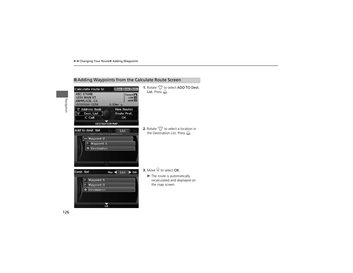 Acura 2012 ZDX Navigation User Manual | Page 128 / 251