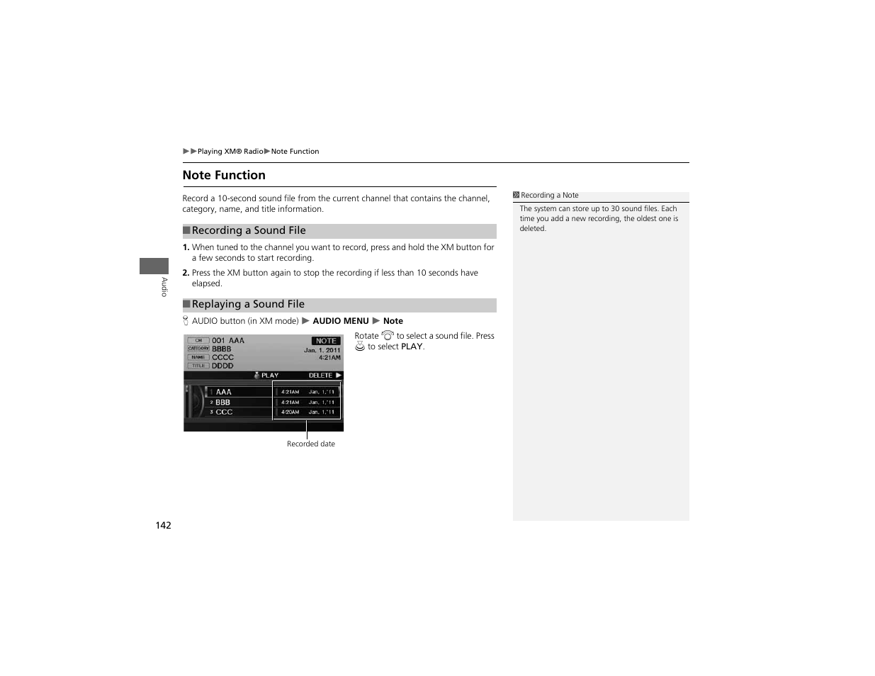 Acura 2012 ZDX Navigation User Manual | Page 144 / 251