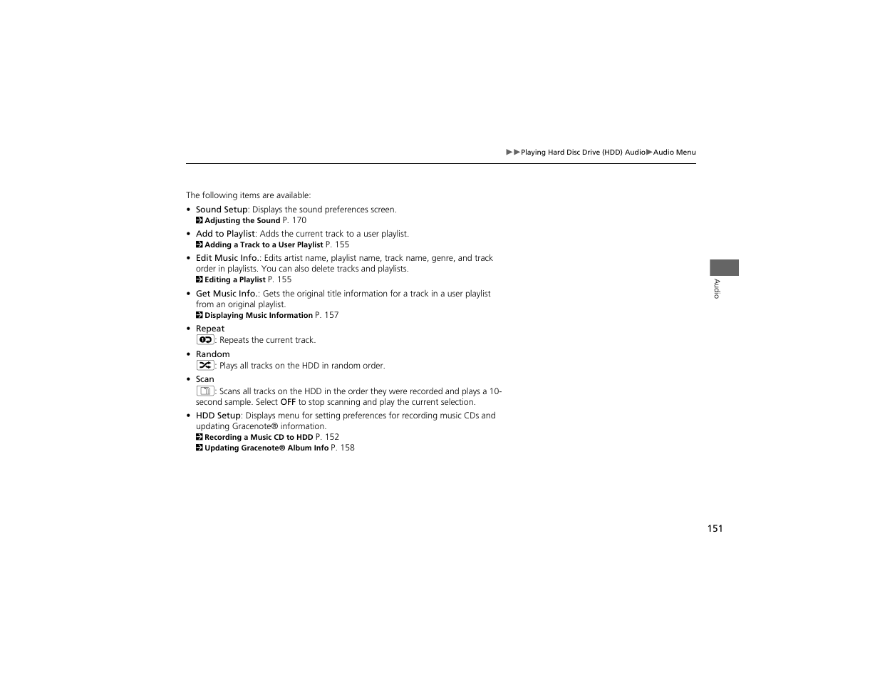 Acura 2012 ZDX Navigation User Manual | Page 153 / 251