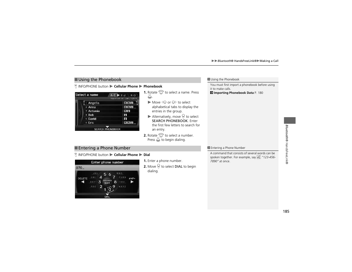 Acura 2012 ZDX Navigation User Manual | Page 187 / 251