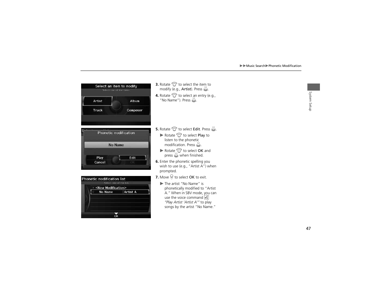 Acura 2012 ZDX Navigation User Manual | Page 49 / 251