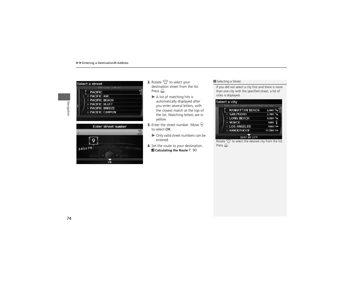 Acura 2012 ZDX Navigation User Manual | Page 76 / 251