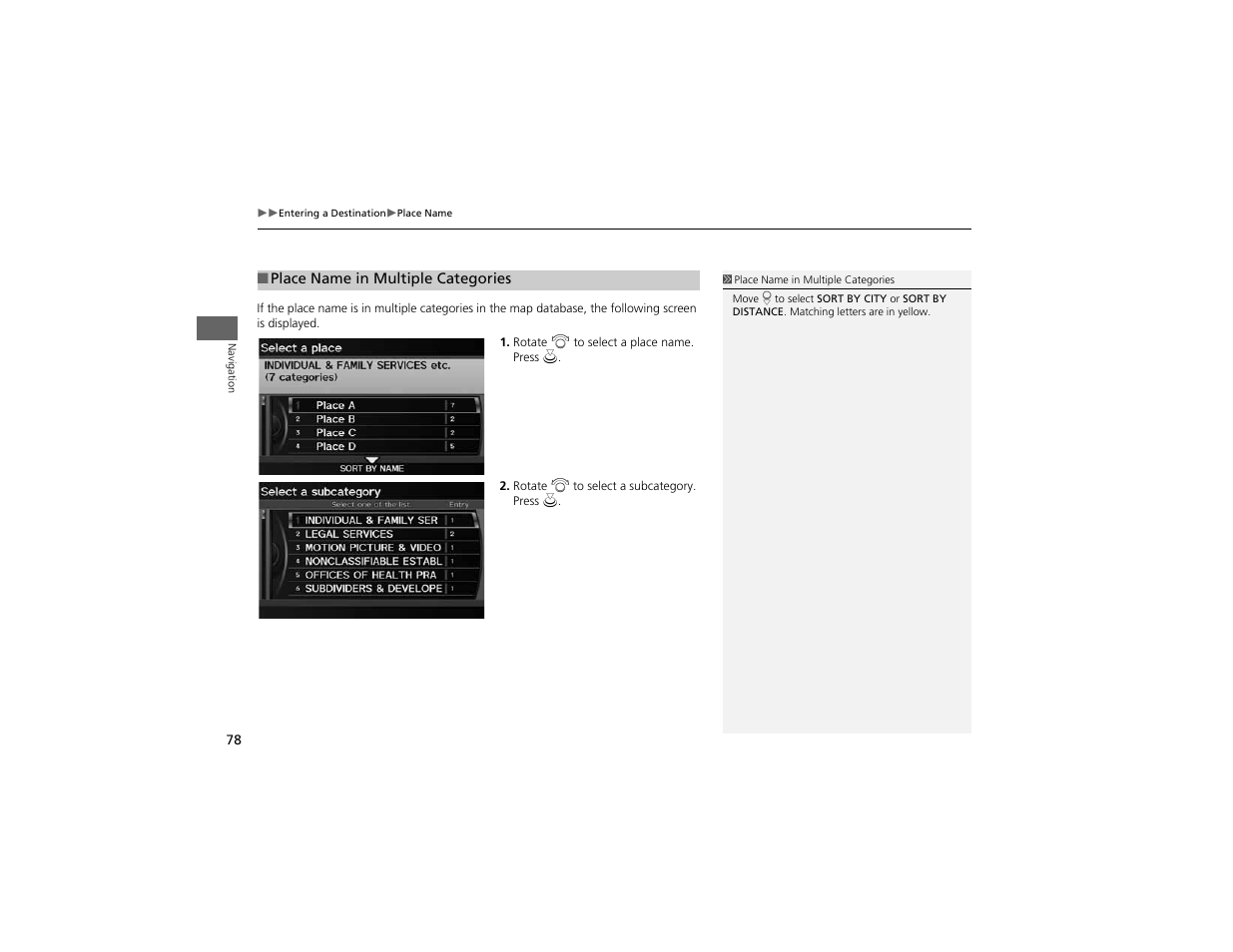 Acura 2012 ZDX Navigation User Manual | Page 80 / 251