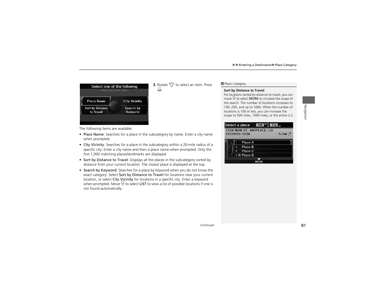Acura 2012 ZDX Navigation User Manual | Page 83 / 251