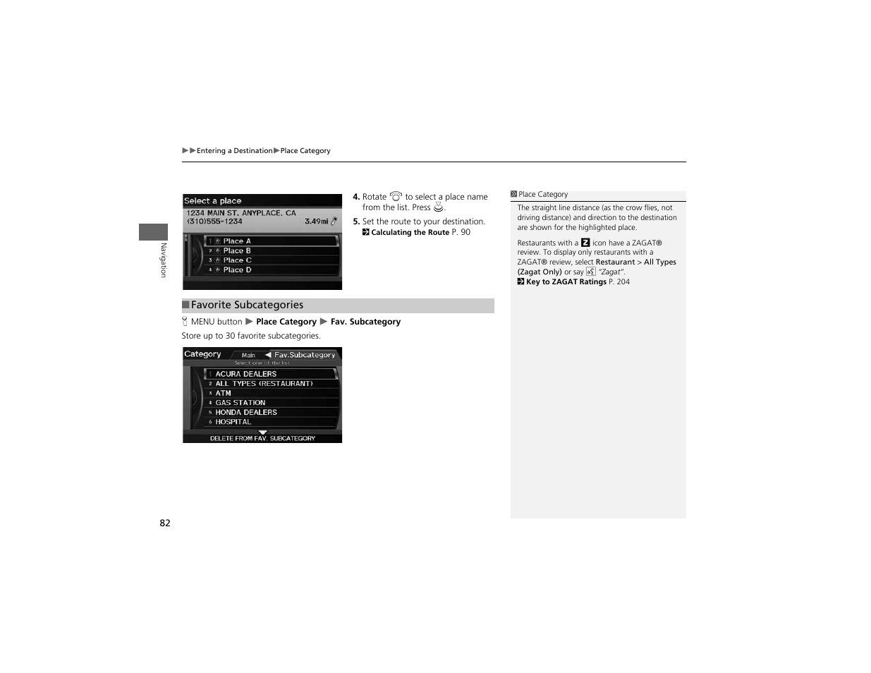 Acura 2012 ZDX Navigation User Manual | Page 84 / 251