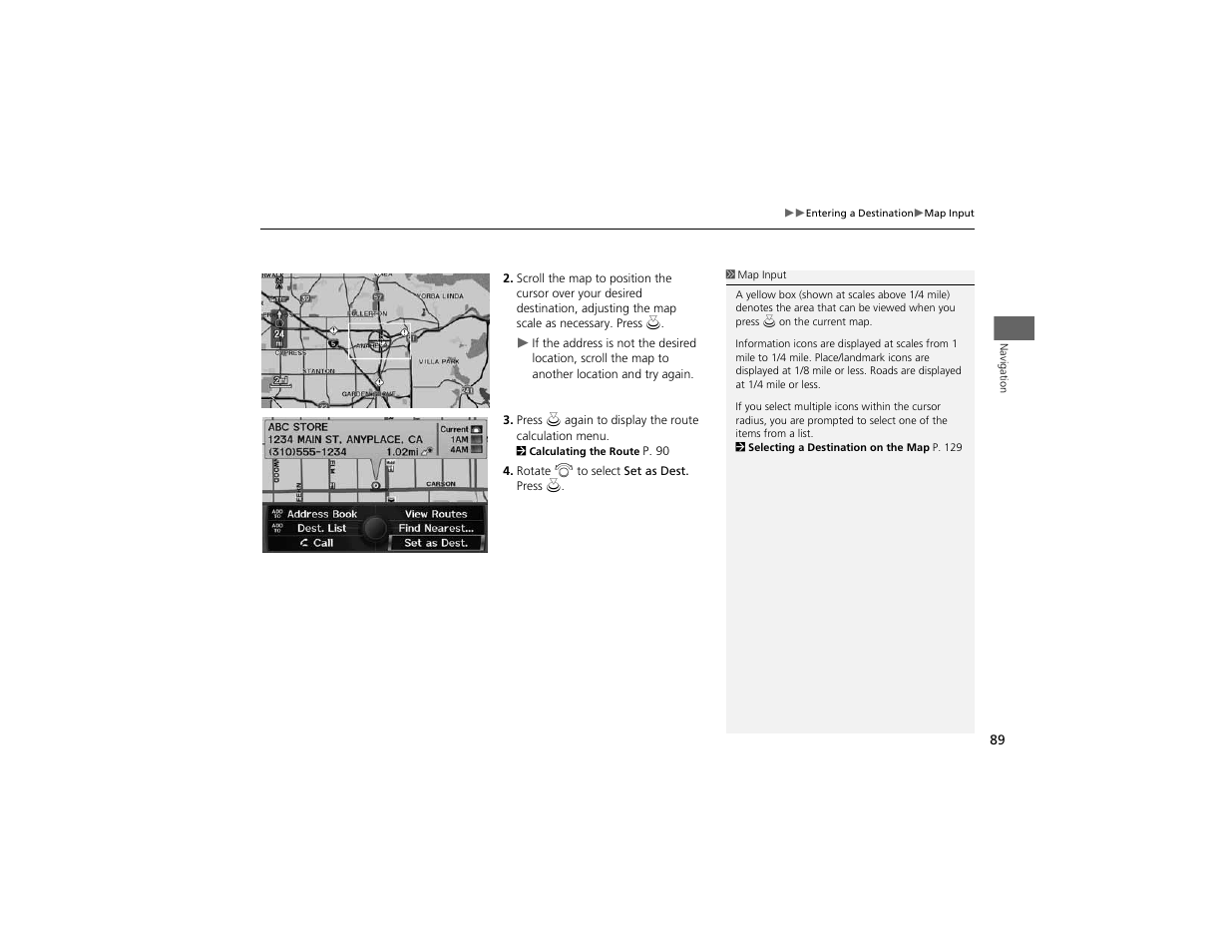 Acura 2012 ZDX Navigation User Manual | Page 91 / 251