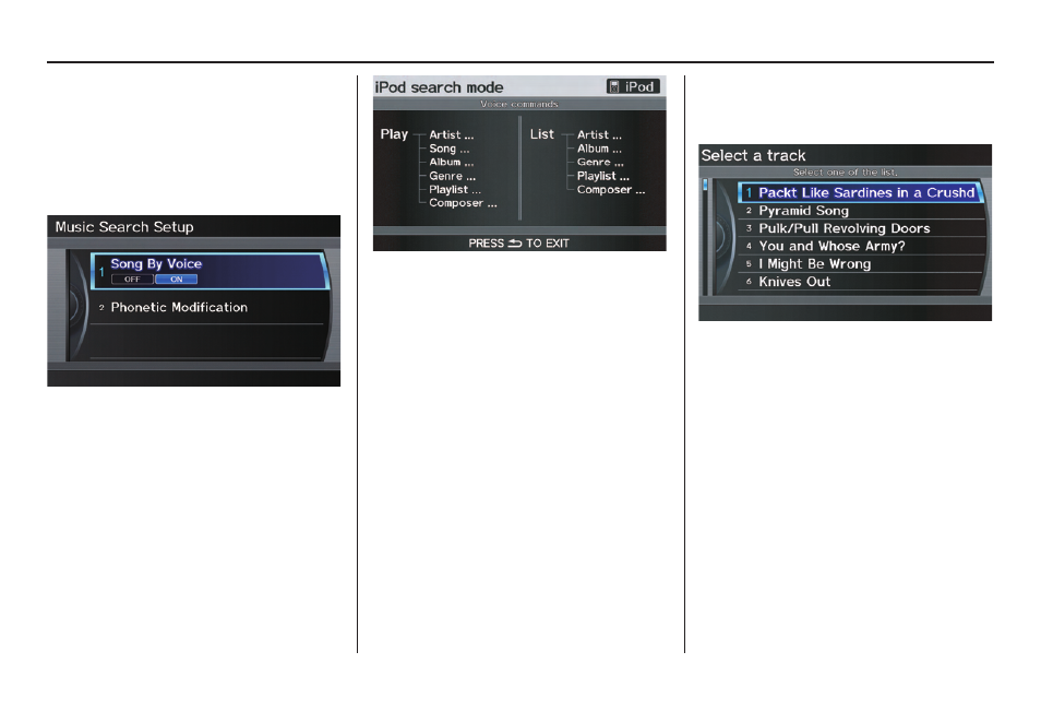 System setup | Acura 2012 TL Navigation User Manual | Page 105 / 184