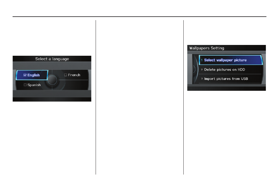 System setup | Acura 2012 TL Navigation User Manual | Page 123 / 184