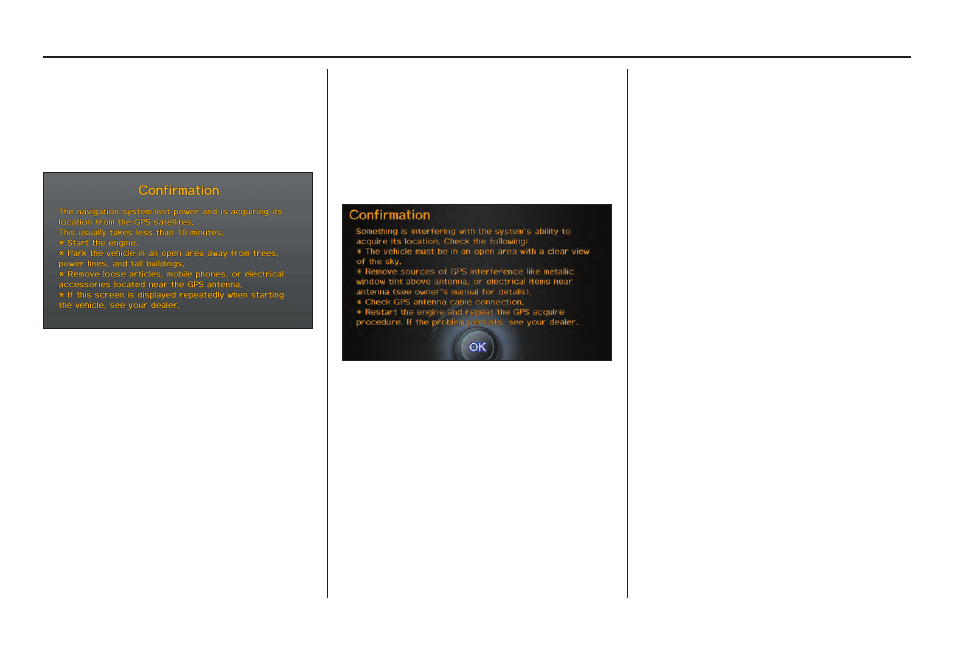 System initialization | Acura 2012 TL Navigation User Manual | Page 130 / 184