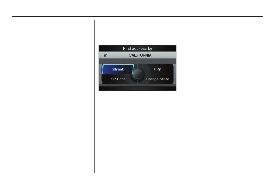 Entering a destination | Acura 2012 TL Navigation User Manual | Page 30 / 184