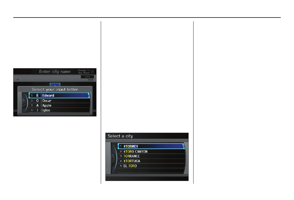 Entering a destination | Acura 2012 TL Navigation User Manual | Page 32 / 184