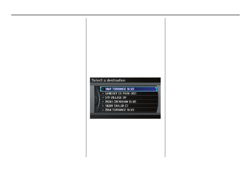 Entering a destination | Acura 2012 TL Navigation User Manual | Page 36 / 184