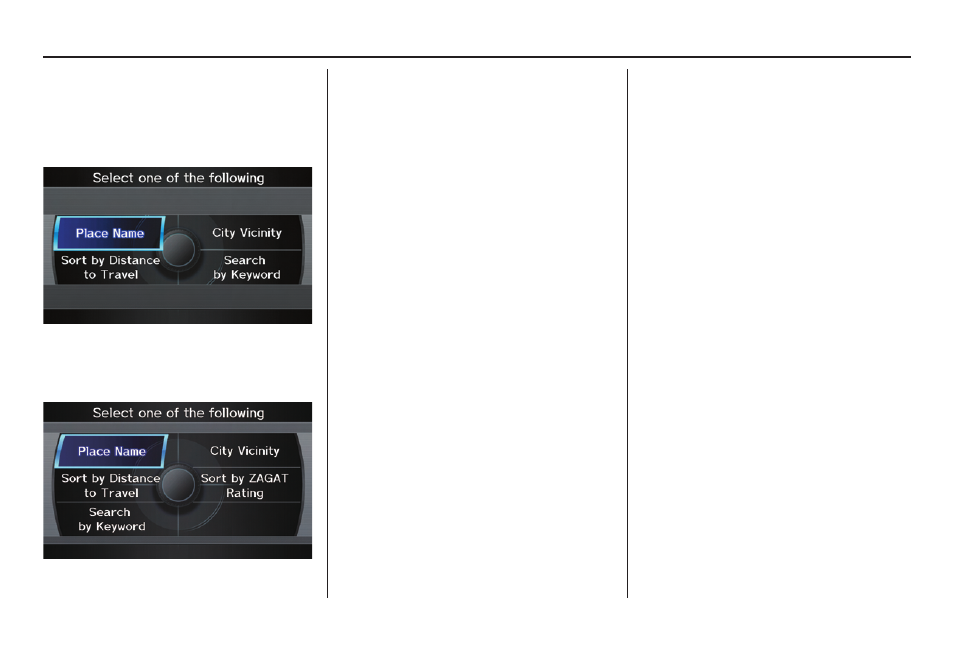 Entering a destination | Acura 2012 TL Navigation User Manual | Page 41 / 184