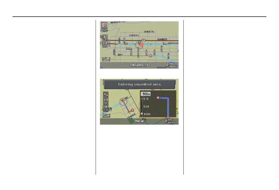 Driving to your destination | Acura 2012 TL Navigation User Manual | Page 56 / 184