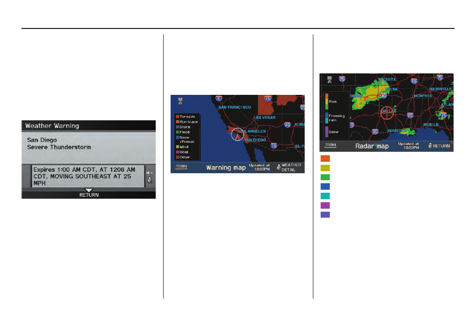 Information features | Acura 2012 TL Navigation User Manual | Page 87 / 184