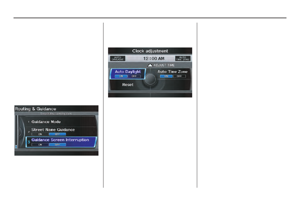 System setup | Acura 2011 ZDX Navigation User Manual | Page 115 / 182