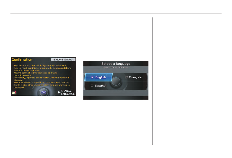 Getting started | Acura 2011 ZDX Navigation User Manual | Page 19 / 182