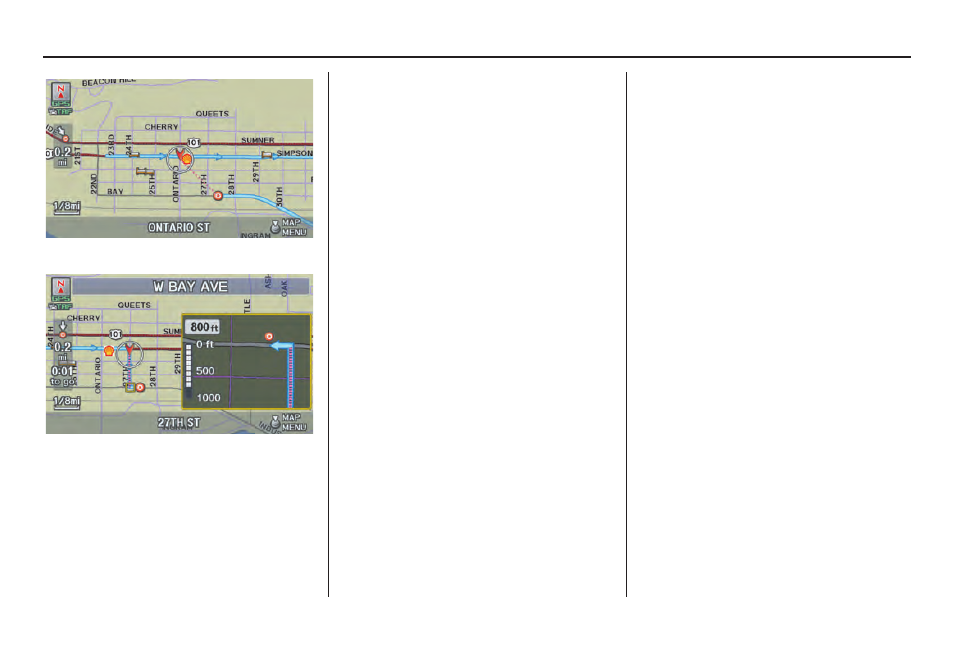 Driving to your destination | Acura 2011 ZDX Navigation User Manual | Page 56 / 182