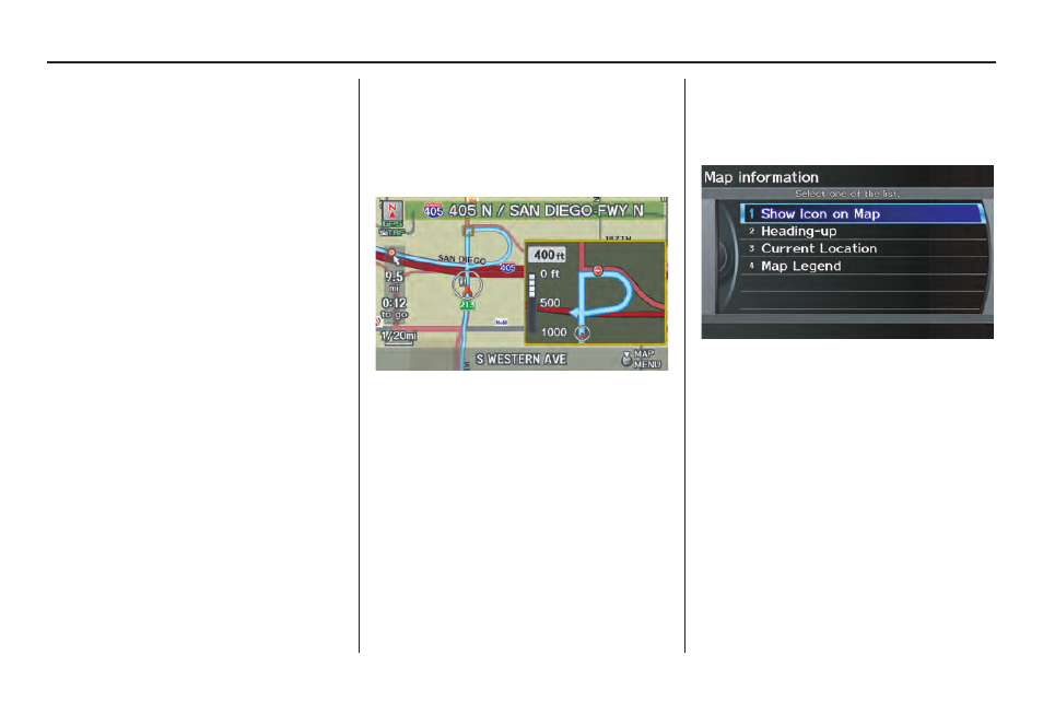 Driving to your destination | Acura 2011 ZDX Navigation User Manual | Page 62 / 182