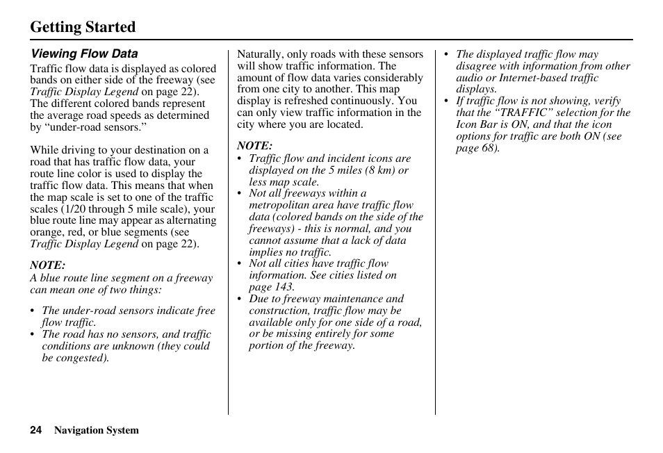 Getting started | Acura 2011 RL Navigation User Manual | Page 25 / 177