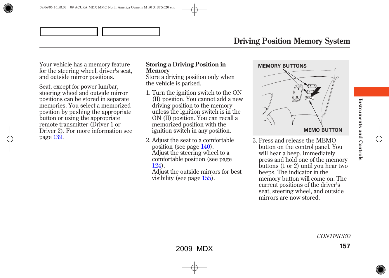 2009 mdx | Acura 2009 MDX User Manual | Page 161 / 489