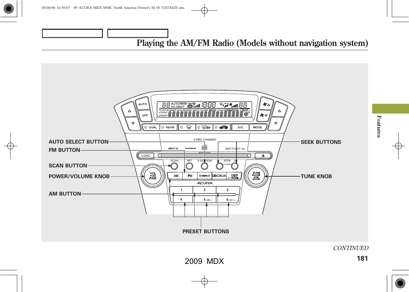 2009 mdx | Acura 2009 MDX User Manual | Page 185 / 489