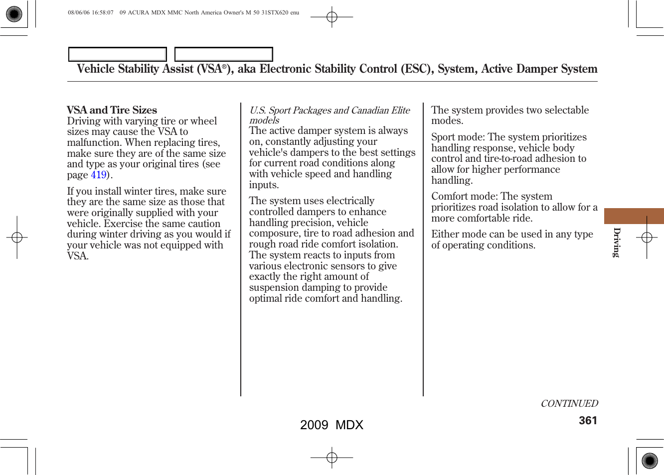 2009 mdx | Acura 2009 MDX User Manual | Page 365 / 489