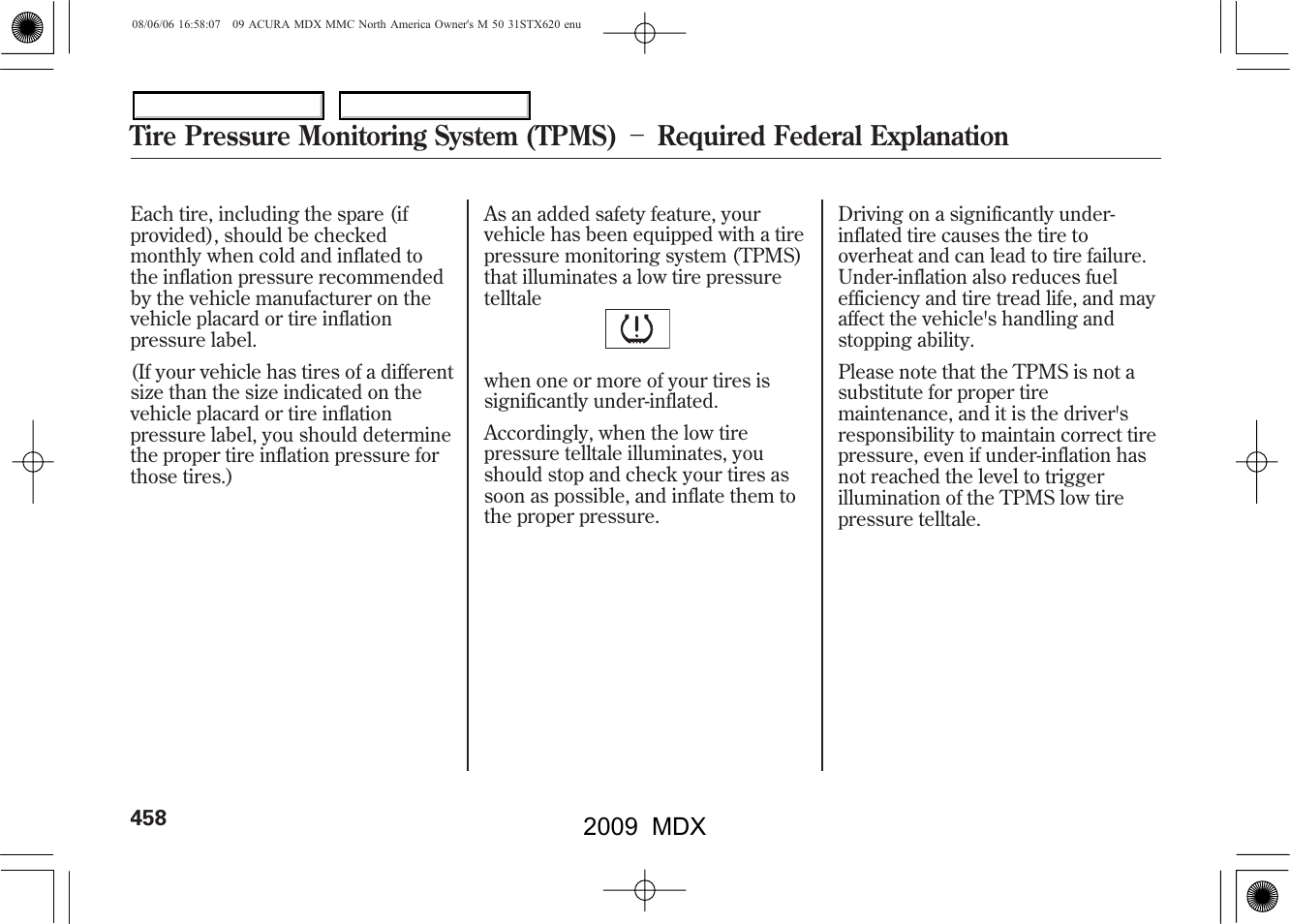 Acura 2009 MDX User Manual | Page 462 / 489