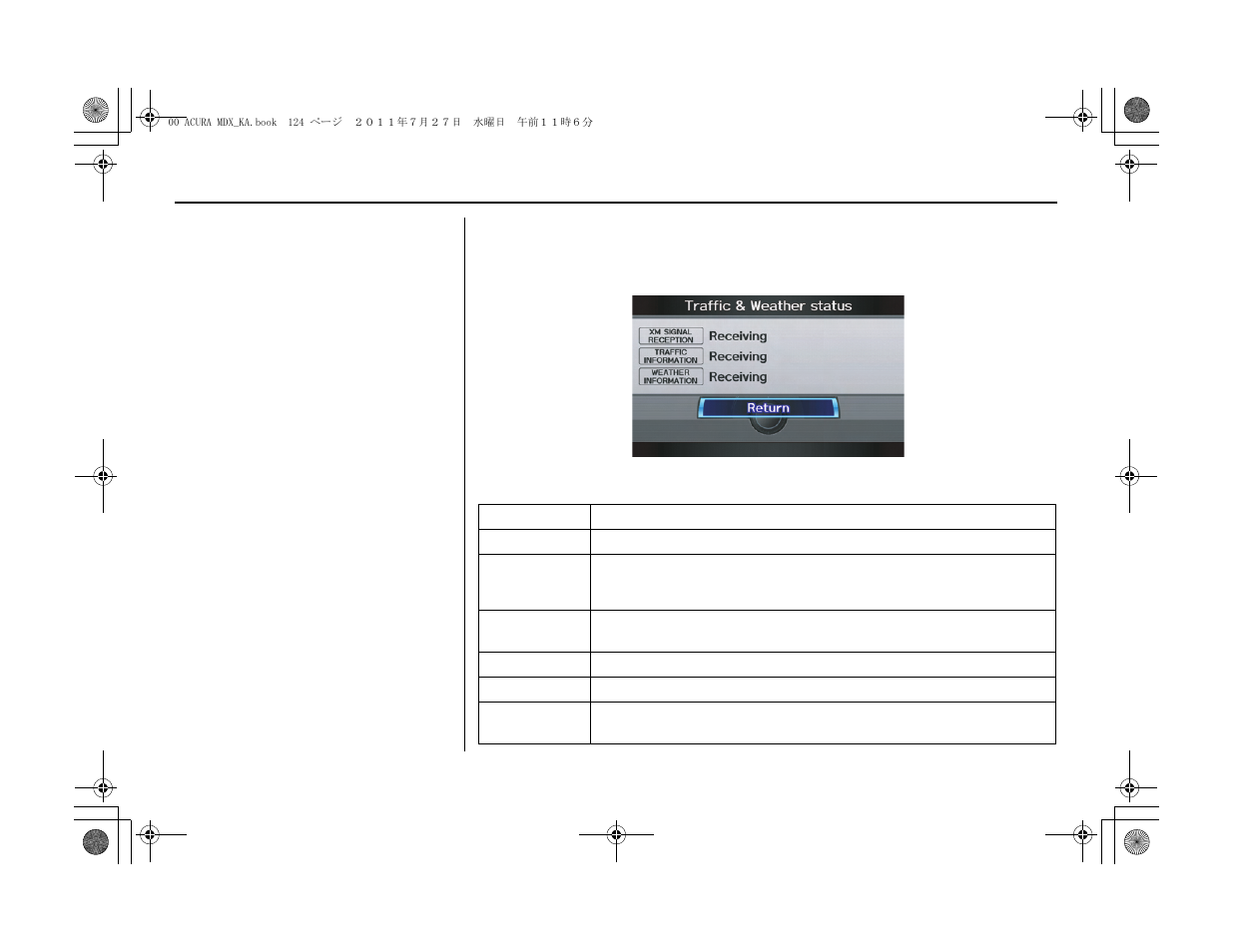 System setup | Acura 2012 MDX Navigation User Manual | Page 125 / 185