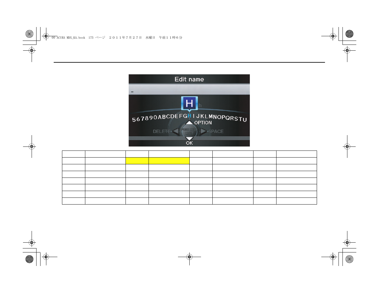 Voice command index | Acura 2012 MDX Navigation User Manual | Page 176 / 185