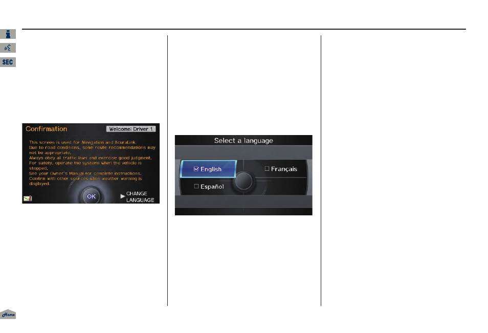 2013 tl, Getting started | Acura 2013 TL Navigation User Manual | Page 18 / 183