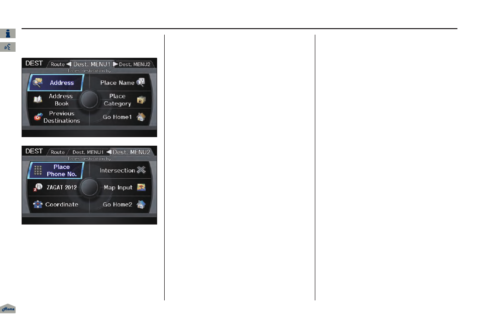 Entering a destination, 2013 tl | Acura 2013 TL Navigation User Manual | Page 28 / 183