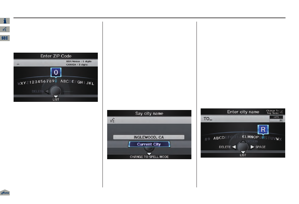 2013 tl, Entering a destination | Acura 2013 TL Navigation User Manual | Page 30 / 183