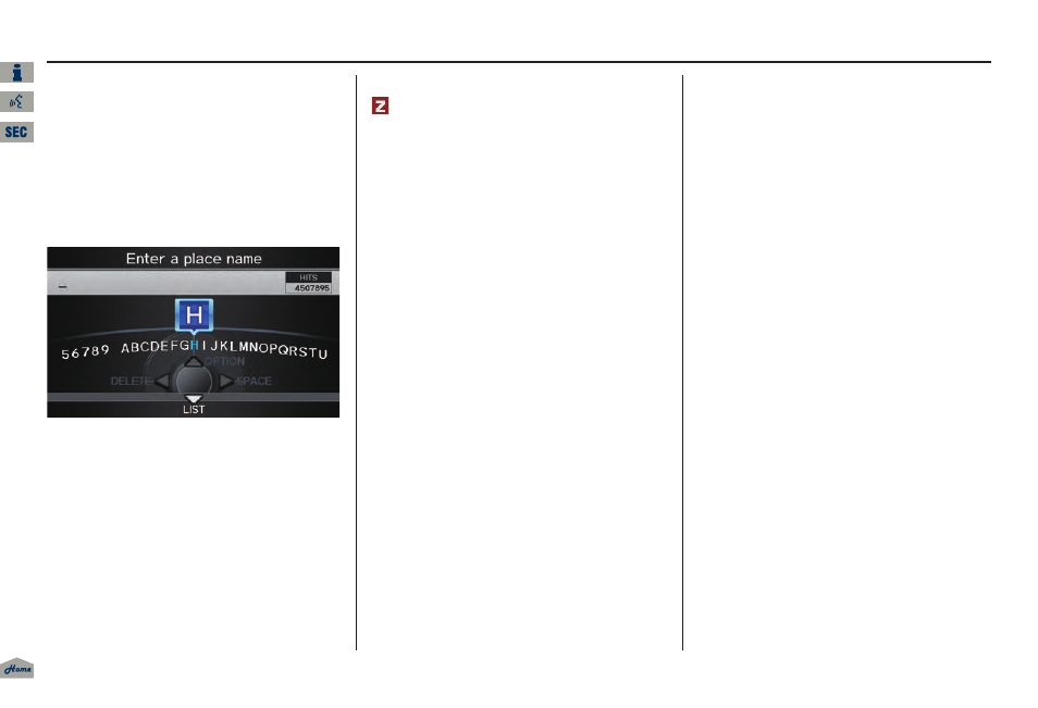 2013 tl, Entering a destination | Acura 2013 TL Navigation User Manual | Page 36 / 183