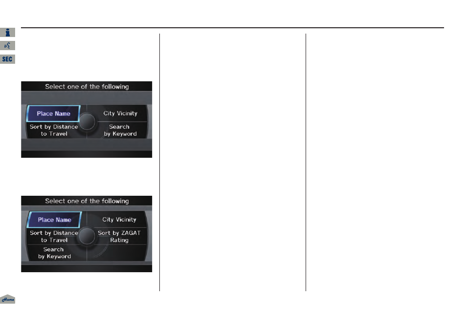 2013 tl, Entering a destination | Acura 2013 TL Navigation User Manual | Page 40 / 183