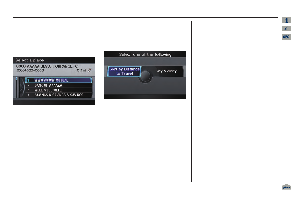 2013 tl, Entering a destination | Acura 2013 TL Navigation User Manual | Page 41 / 183
