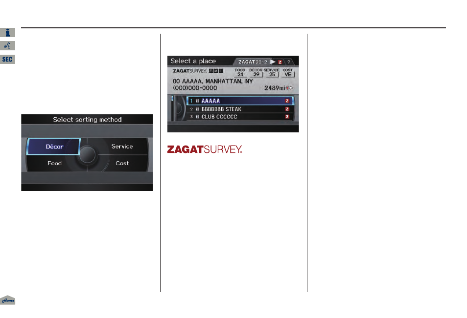 2013 tl, Entering a destination | Acura 2013 TL Navigation User Manual | Page 42 / 183