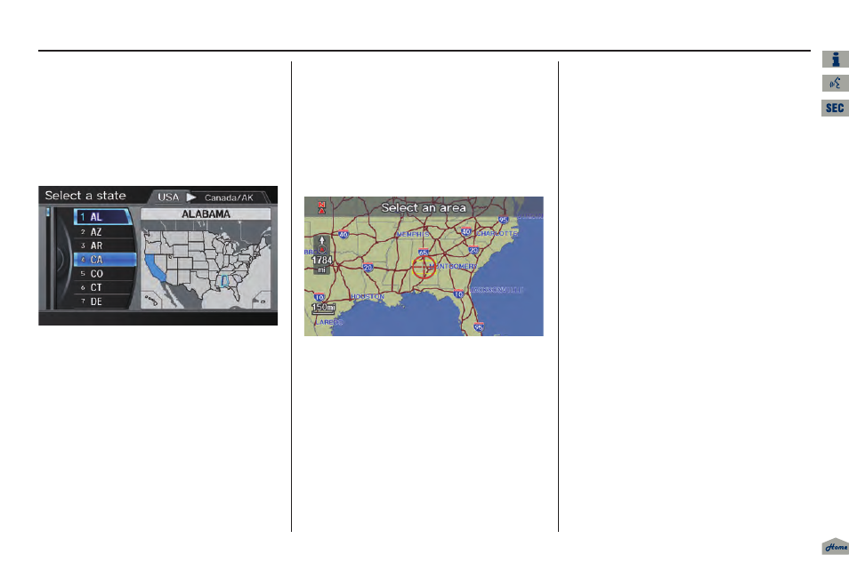 2013 tl, Entering a destination | Acura 2013 TL Navigation User Manual | Page 49 / 183