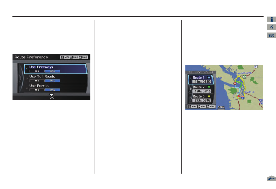 2013 tl, Driving to your destination | Acura 2013 TL Navigation User Manual | Page 53 / 183