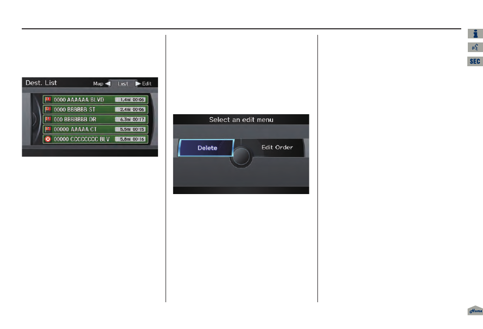 2013 tl, Driving to your destination | Acura 2013 TL Navigation User Manual | Page 79 / 183