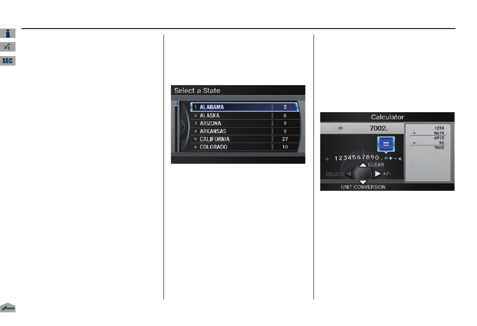 2013 tl, Information features | Acura 2013 TL Navigation User Manual | Page 92 / 183