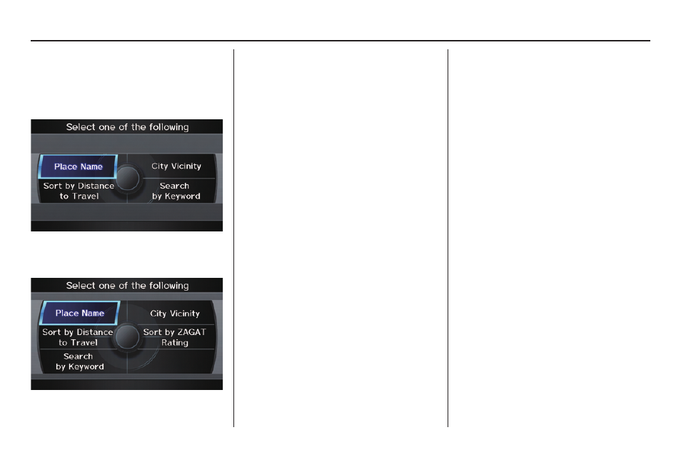 Entering a destination | Acura 2011 TL Navigation User Manual | Page 40 / 175