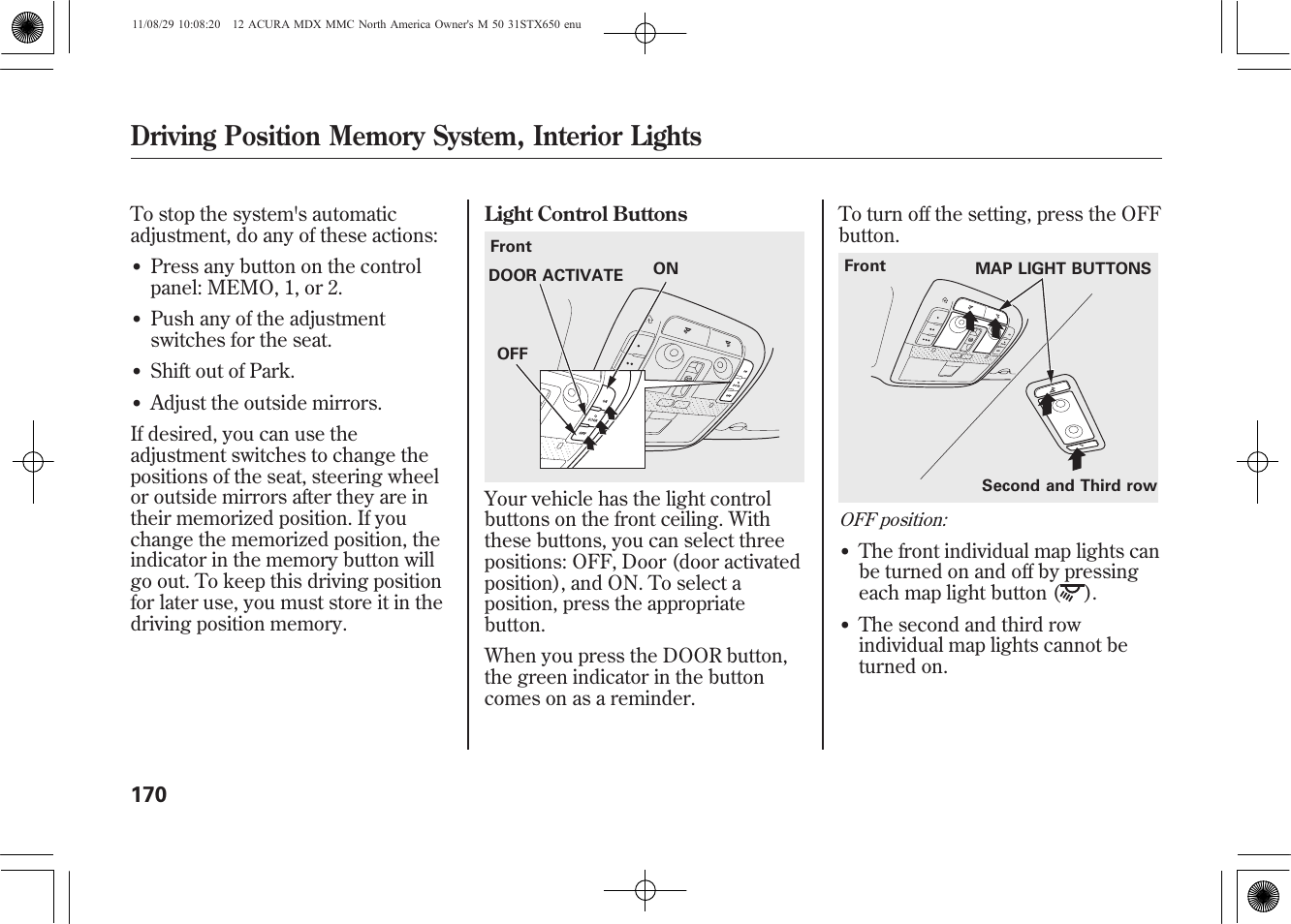 Acura 2012 MDX User Manual | Page 177 / 617